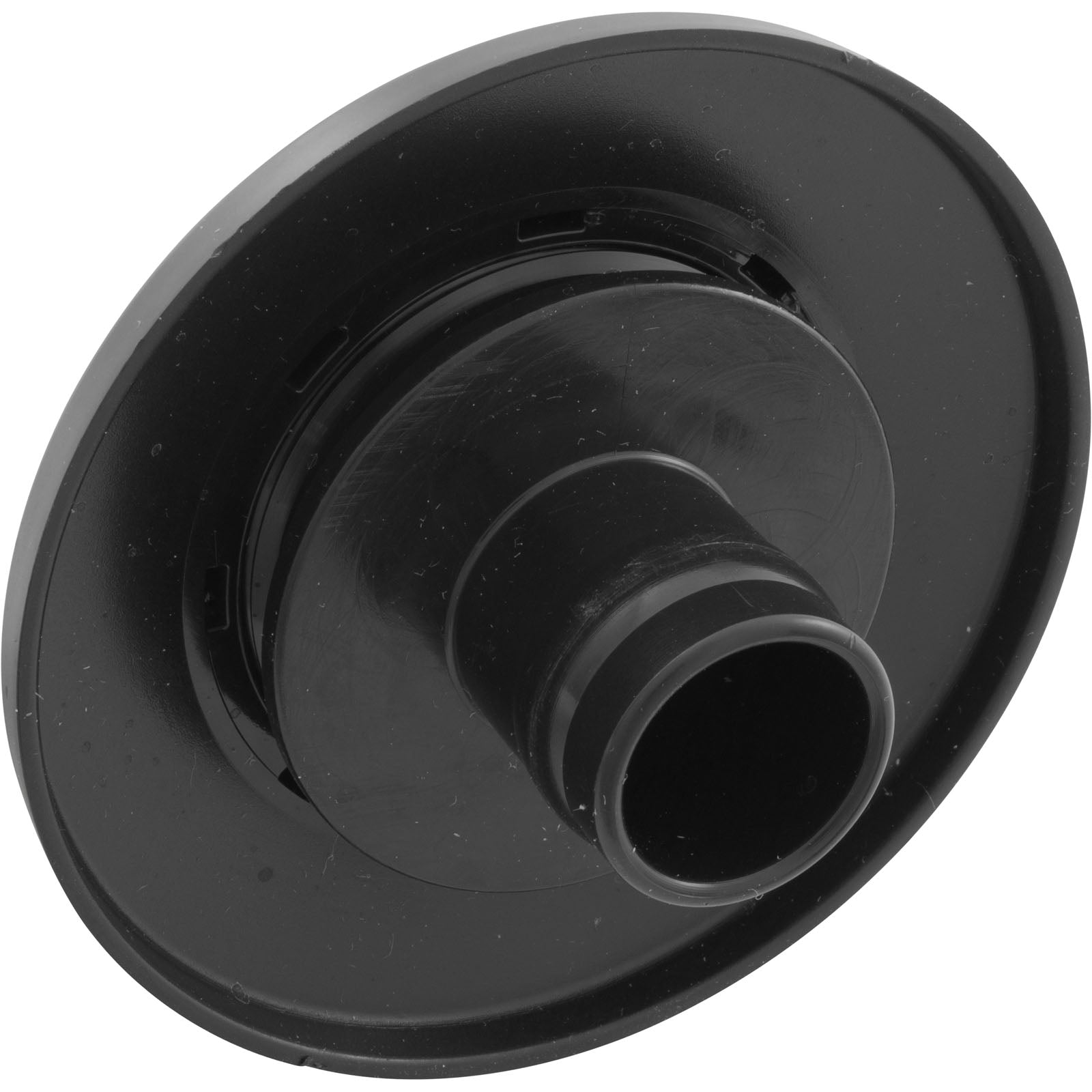 Inlet Fitting, Infusion Vent., 1" Insider Glueless, w/Flg, Black