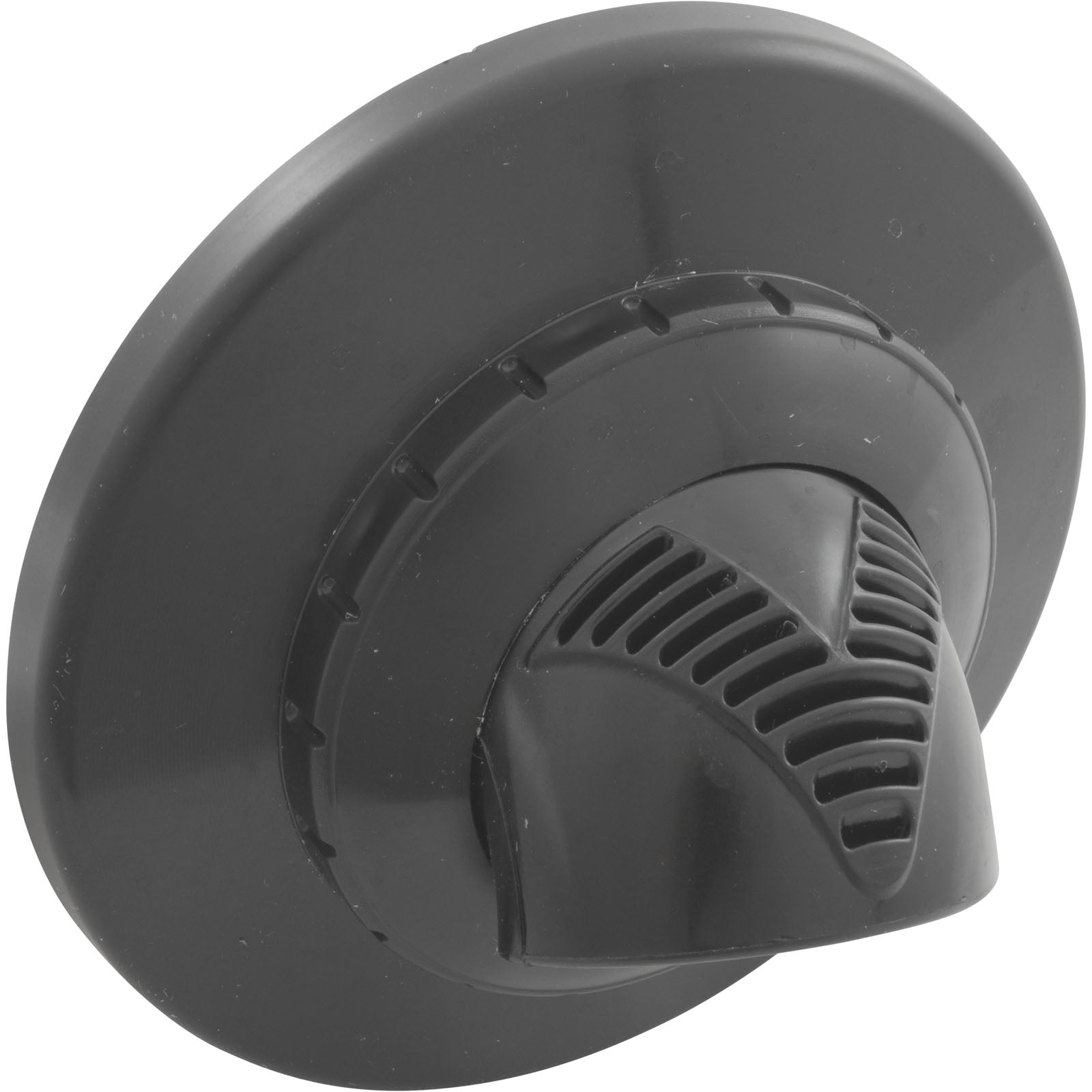 Inlet Fitting, Infusion Vent., 1" Insidr Gluelss, w/ Flange, Dark Gray