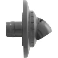 Inlet Fitting, Infusion Vent., 1" Insidr Gluelss, w/ Flange, Dark Gray
