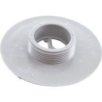 Wall Fitting, 4" dia, 1-7/8"hs, 1-1/2"mpt, Lt Gray