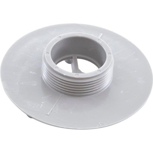 Wall Fitting, 4" dia, 1-7/8"hs, 1-1/2"mpt, Lt Gray