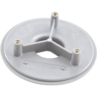 Wall Fitting, 4" dia, 1-7/8"hs, 1-1/2"mpt, Lt Gray
