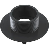 Wall Fitting, 4" dia, 2-3/8"hs, 2"mpt-1-1/2"s, Dk Gray