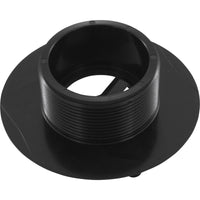 Wall Fitting, 4" dia, 2-3/8"hs, 2"mpt-1-1/2"s, Black