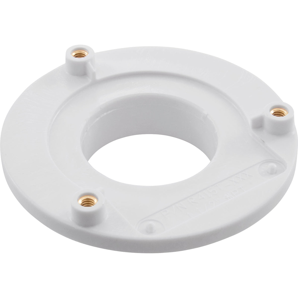 Wall Fitting, Retro 4" dia, 1-7/8"hs, 1-1/2"mpt, White