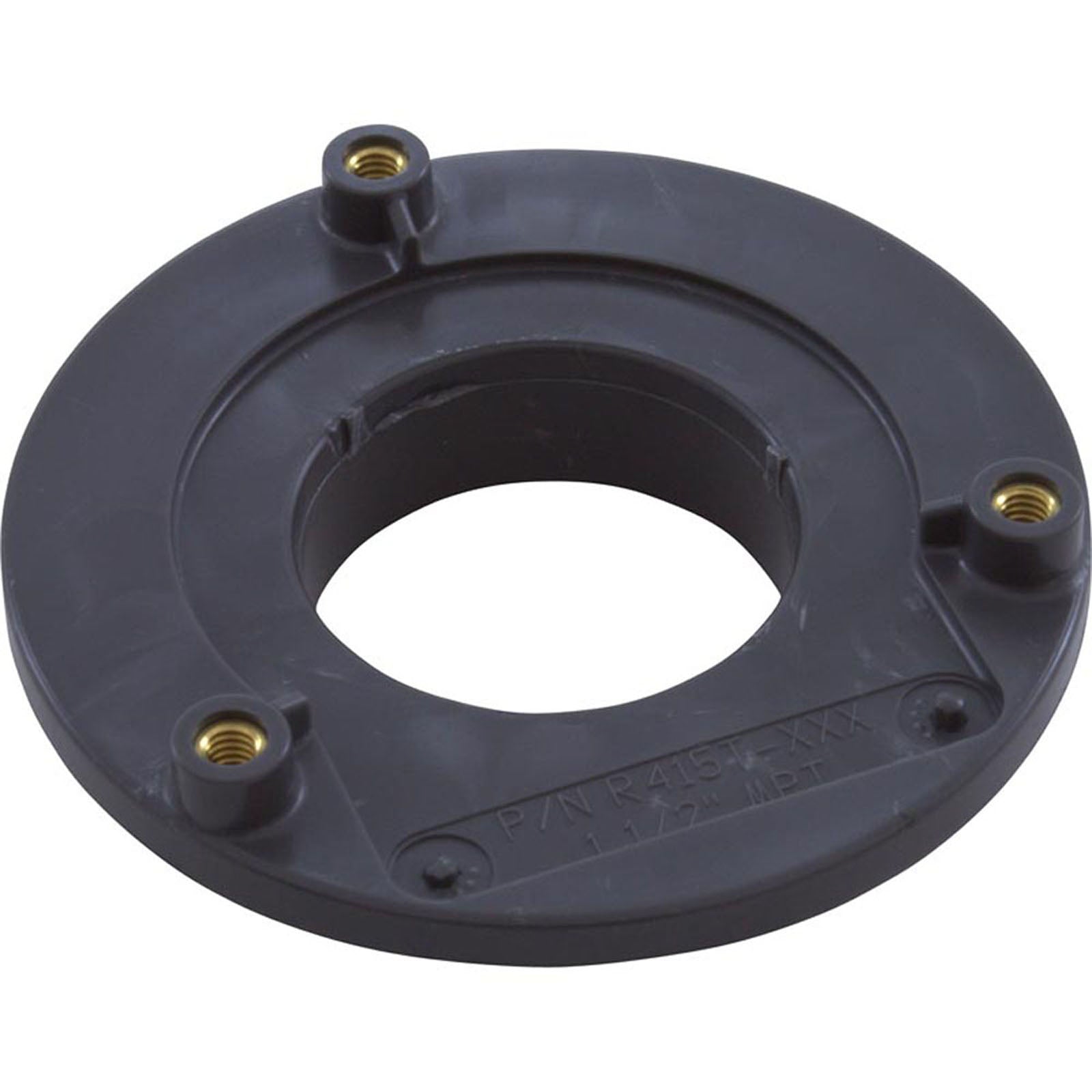Wall Fitting, Retro 4" dia, 1-7/8"hs, 1-1/2"mpt, Dk Gray