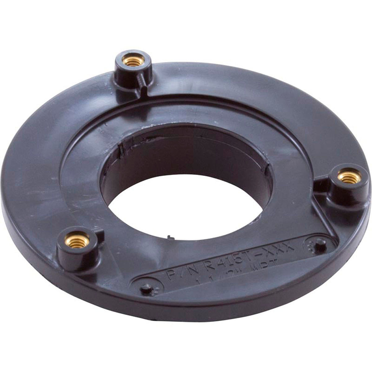Wall Fitting, Retro 4" dia, 1-7/8"hs, 1-1/2"mpt, Black
