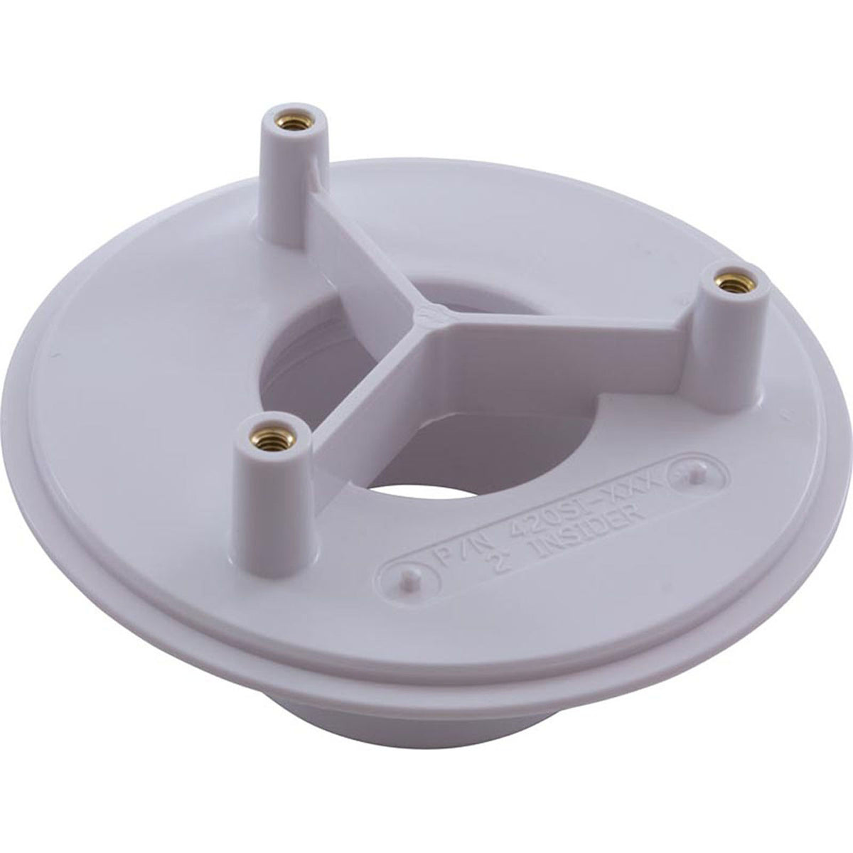 Wall Fitting, Retro 4" dia, 2-3/8"hs, 2" insider, White