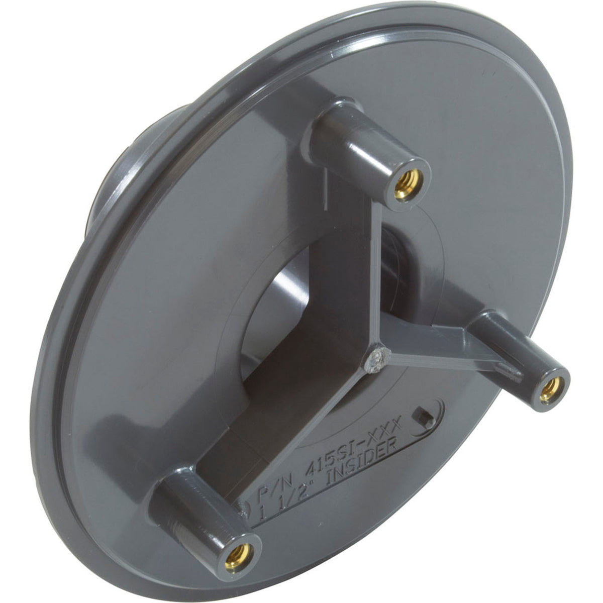Wall Fitting, Retro 4" dia, 1-7/8"hs, 1-1/2" insider, Dk Gray