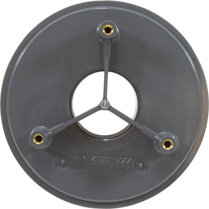 Wall Fitting, Retro 4" dia, 1-7/8"hs, 1-1/2" insider, Dk Gray