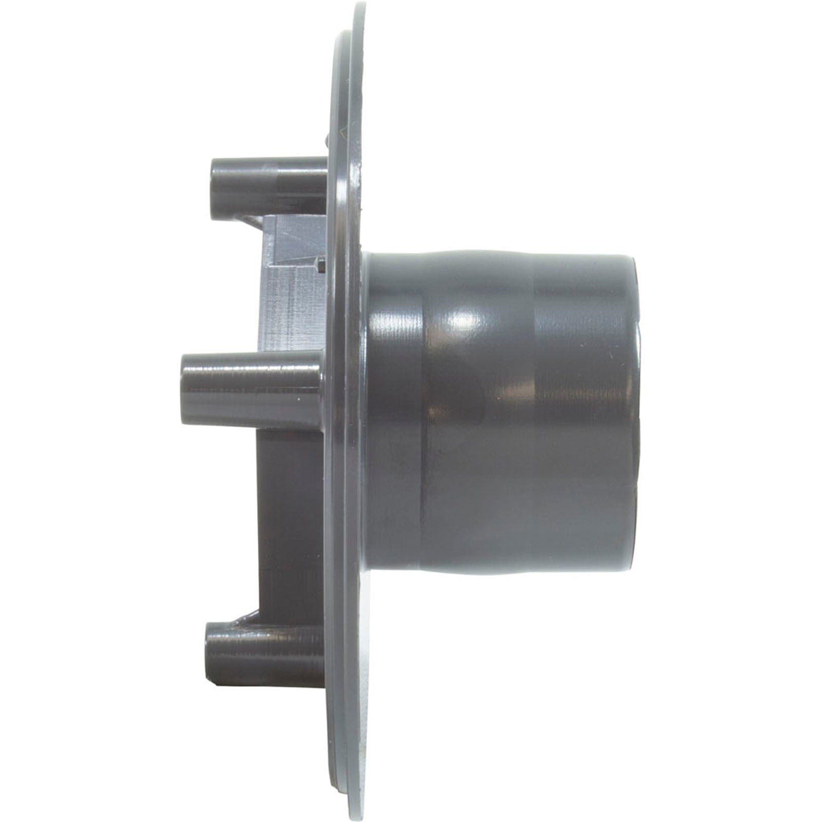 Wall Fitting, Retro 4" dia, 1-7/8"hs, 1-1/2" insider, Dk Gray
