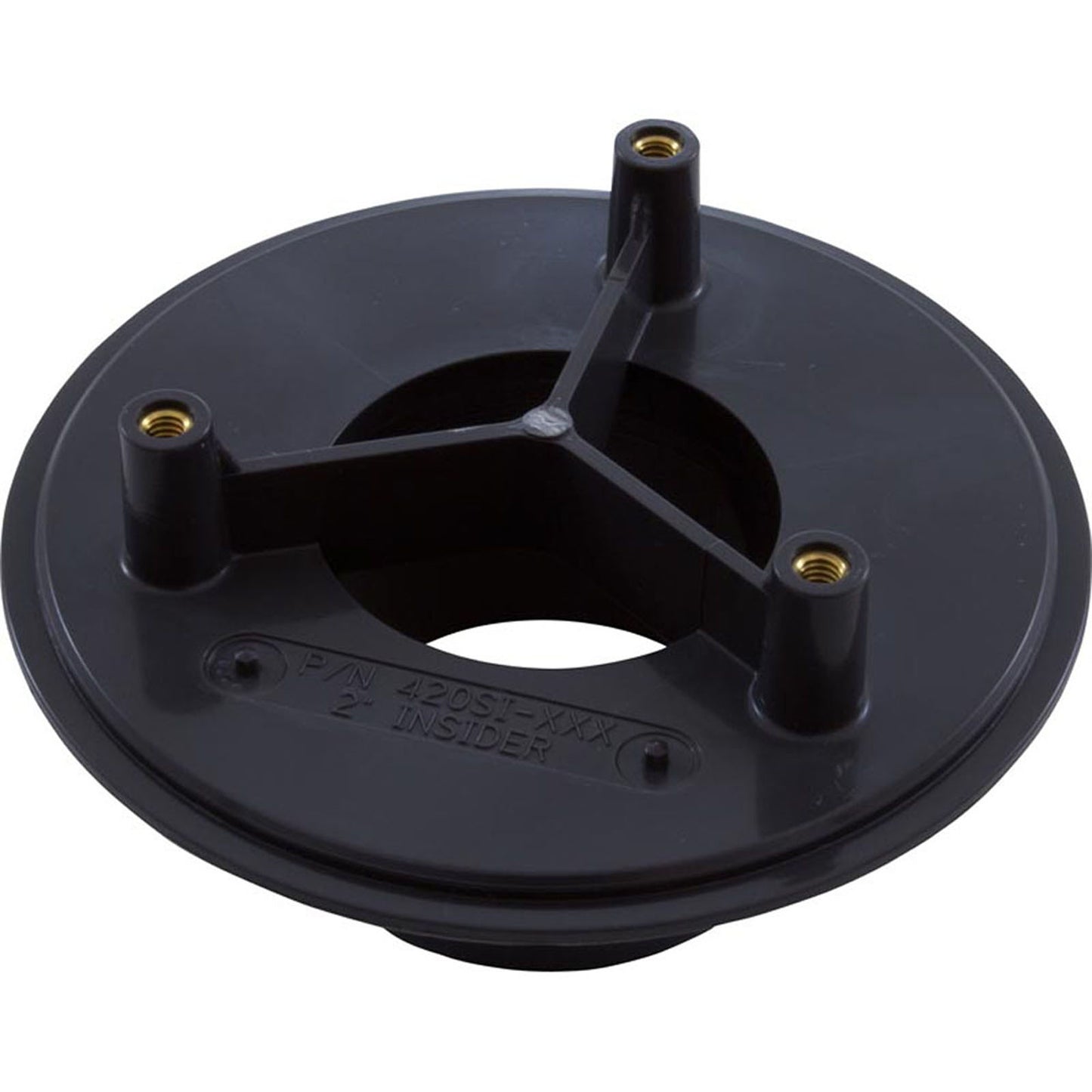 Wall Fitting, Retro 4" dia, 2-3/8"hs, 2" insider, Dk Gray