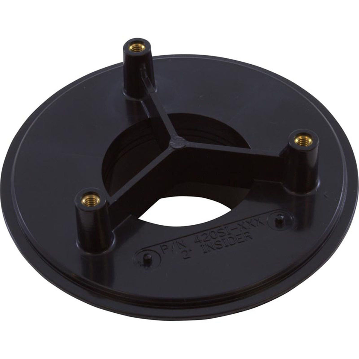 Wall Fitting, Retro 4" dia, 2-3/8"hs, 2" insider, Black