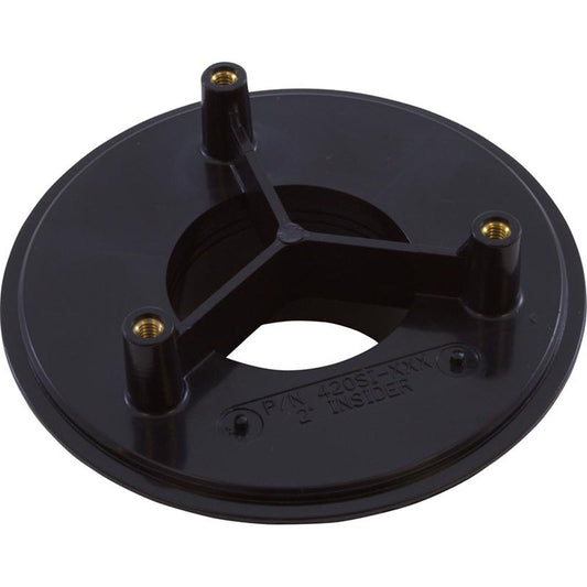 Wall Fitting, Retro 4" dia, 2-3/8"hs, 2" insider, Black