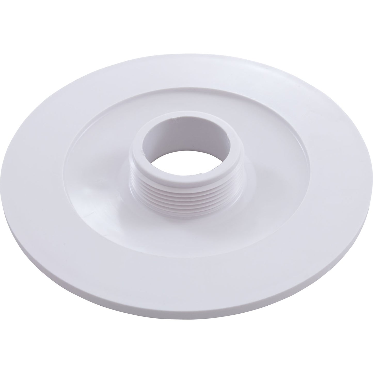 Wall Fitting, 6" dia, 1-7/8"hs, 1-1/2"mpt, White
