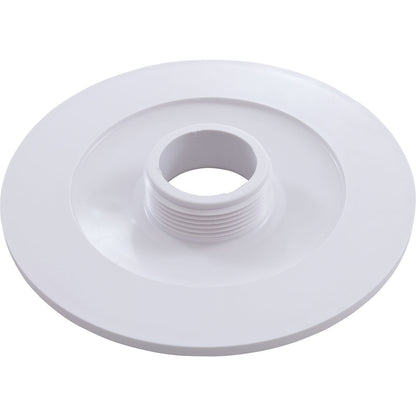 Wall Fitting, 6" dia, 1-7/8"hs, 1-1/2"mpt, White