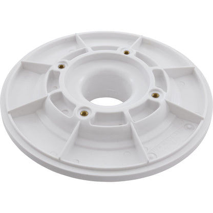 Wall Fitting, 6" dia, 1-7/8"hs, 1-1/2"mpt Extended, White
