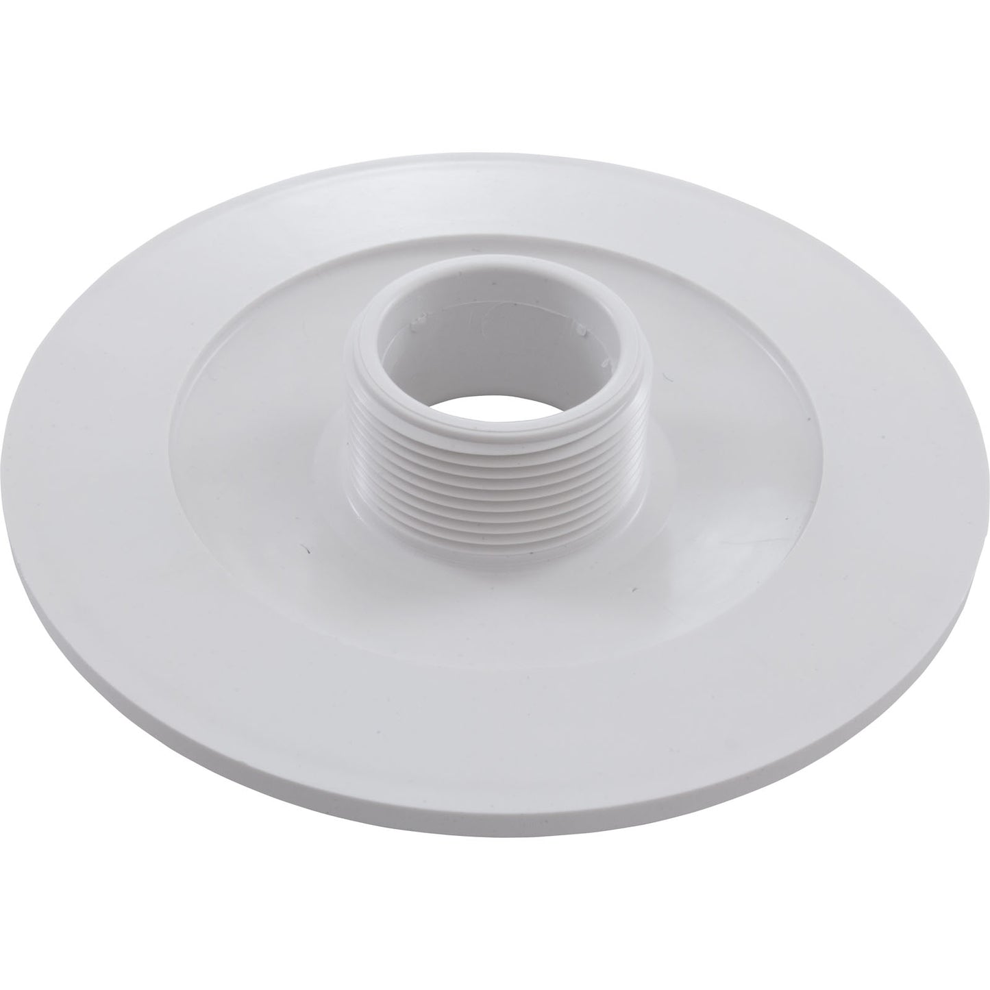 Wall Fitting, 6" dia, 1-7/8"hs, 1-1/2"mpt Extended, White