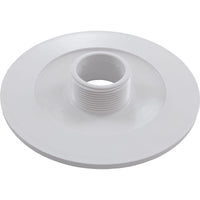 Wall Fitting, 6" dia, 1-7/8"hs, 1-1/2"mpt Extended, White