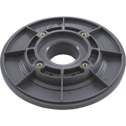 Wall Fitting, 6" dia, 1-7/8"hs, 1-1/2"mpt, Dk Gray