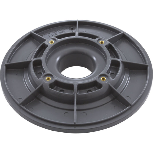 Wall Fitting, 6" dia, 1-7/8"hs, 1-1/2"mpt, Dk Gray