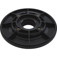 Wall Fitting, 6" dia, 1-7/8"hs, 1-1/2"mpt, Black