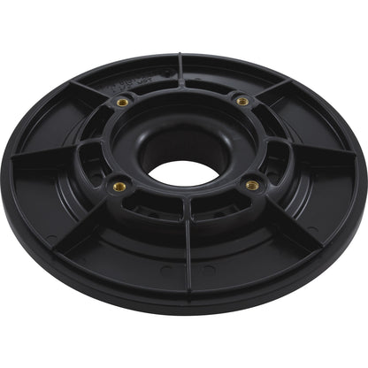 Wall Fitting, 6" dia, 1-7/8"hs, 1-1/2"mpt, Black