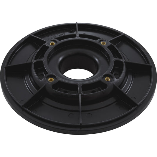 Wall Fitting, 6" dia, 1-7/8"hs, 1-1/2"mpt, Black