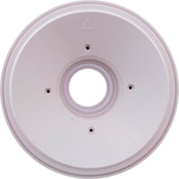 Wall Fitting, 6" dia, 2-3/8" Hole Size, 2" Slip, White