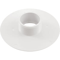 Wall Fitting, 6" dia, 2-3/8"hs, 2"mpt-1-1/2"s, White