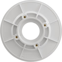 Wall Fitting, 6" dia, 2-3/8"hs, 2"mpt-1-1/2"s, White