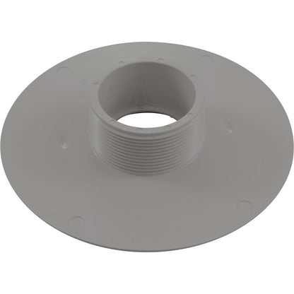 Wall Fitting, 6" dia, 2-3/8"hs, 2"mpt-1-1/2"s, Lt Gray