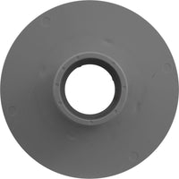 Wall Fitting, 6" dia, 2-3/8"hs, 2"mpt-1-1/2"s, Lt Gray