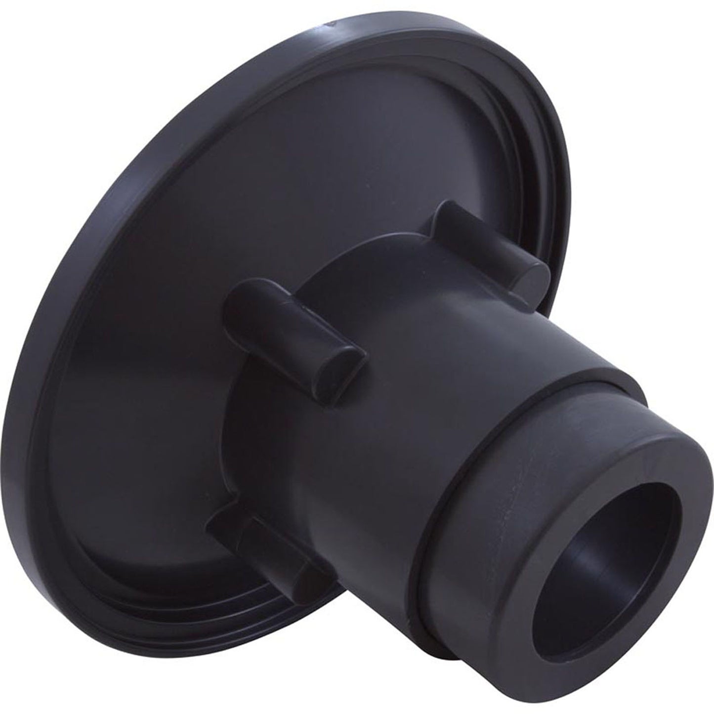 Accesorio de pared, diámetro de 6", tamaño de orificio de 2-3/8", deslizamiento de 2", gris oscuro