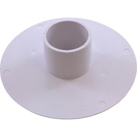 Wall Fitting, 6" dia, 2-3/8"hs, 2"s Insider, White
