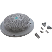 Main Drain Grate, Retro 8" Rnd, Sumpless, w/Hardware, Lt Gry