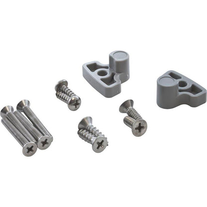 Main Drain Grate, Retro 8" Rnd, Sumpless, w/Hardware, Lt Gry