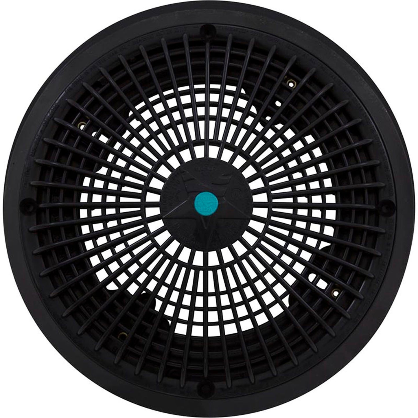 Main Drain Grate, Retro 10" Round, Universal, Black