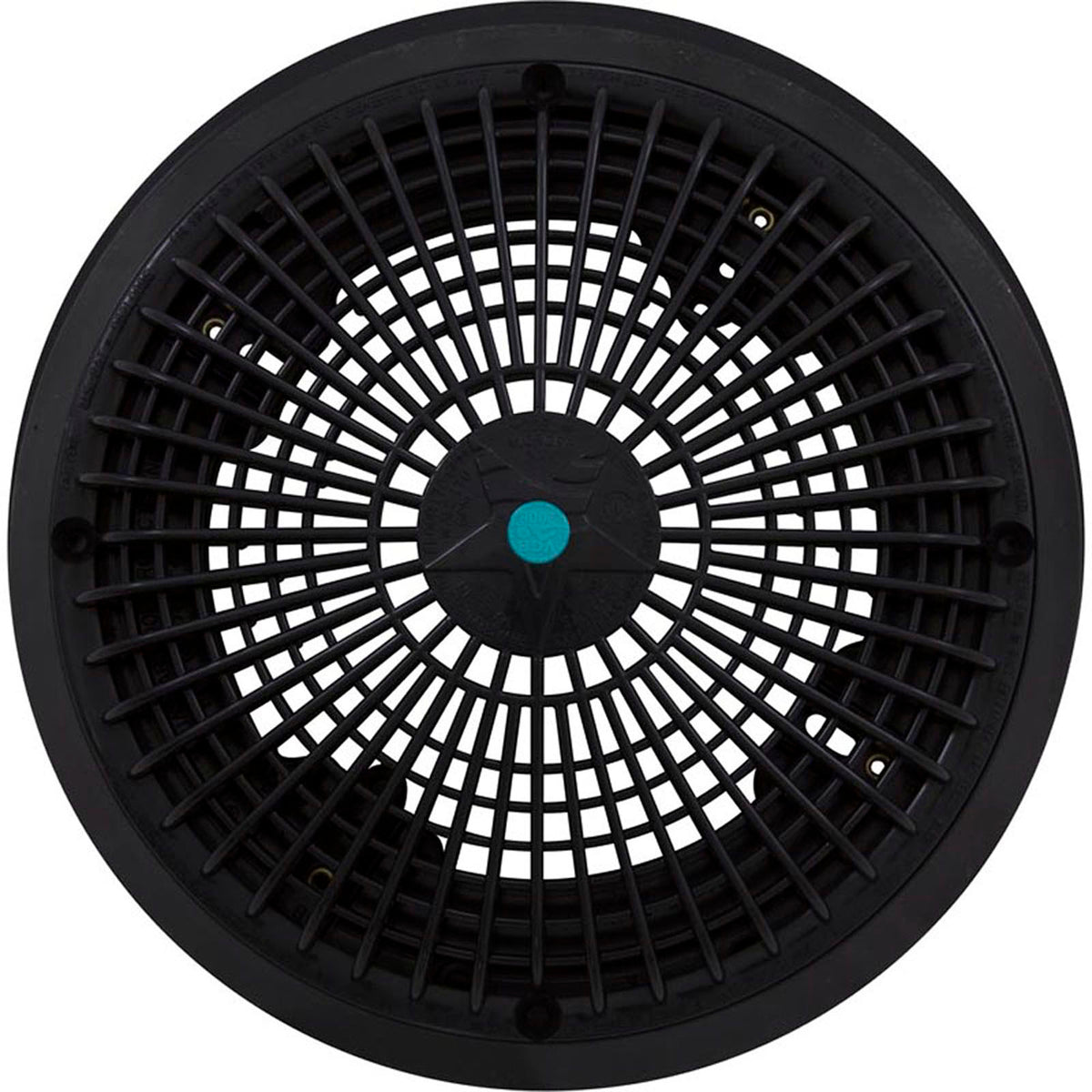 Main Drain Grate, Retro 10" Round, Universal, Black