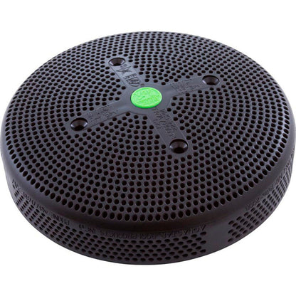 Main Drain Grate, Retro 8" Rnd, Sumpless, w/Hardware, Blk