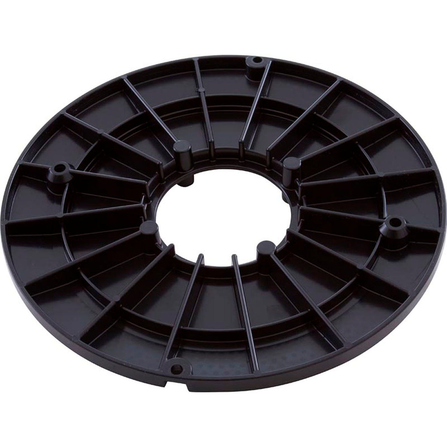 Main Drain Grate, Retro 8" Rnd, Sumpless, w/Hardware, Blk
