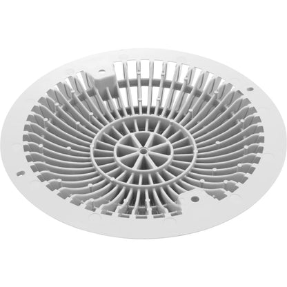 Main Drain Grate, Retro 8" Round, MoFlow, w/Hardware, White