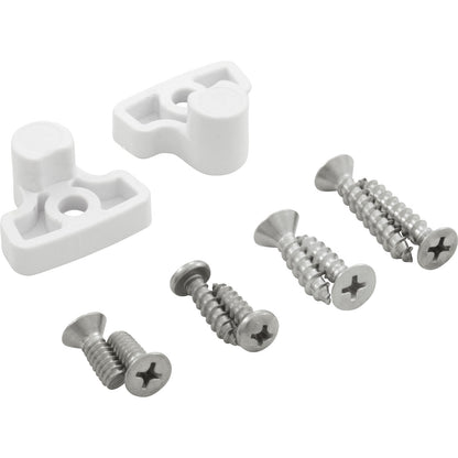 Main Drain Grate, Retro 8" Round, MoFlow, w/Hardware, White