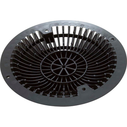 Main Drain Grate, Retro 8" Round, MoFlow, w/Hardware, Black