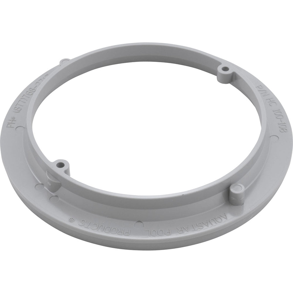 Adapter Collar, 8" Round, Adj, Hayward Sump, Light Gray
