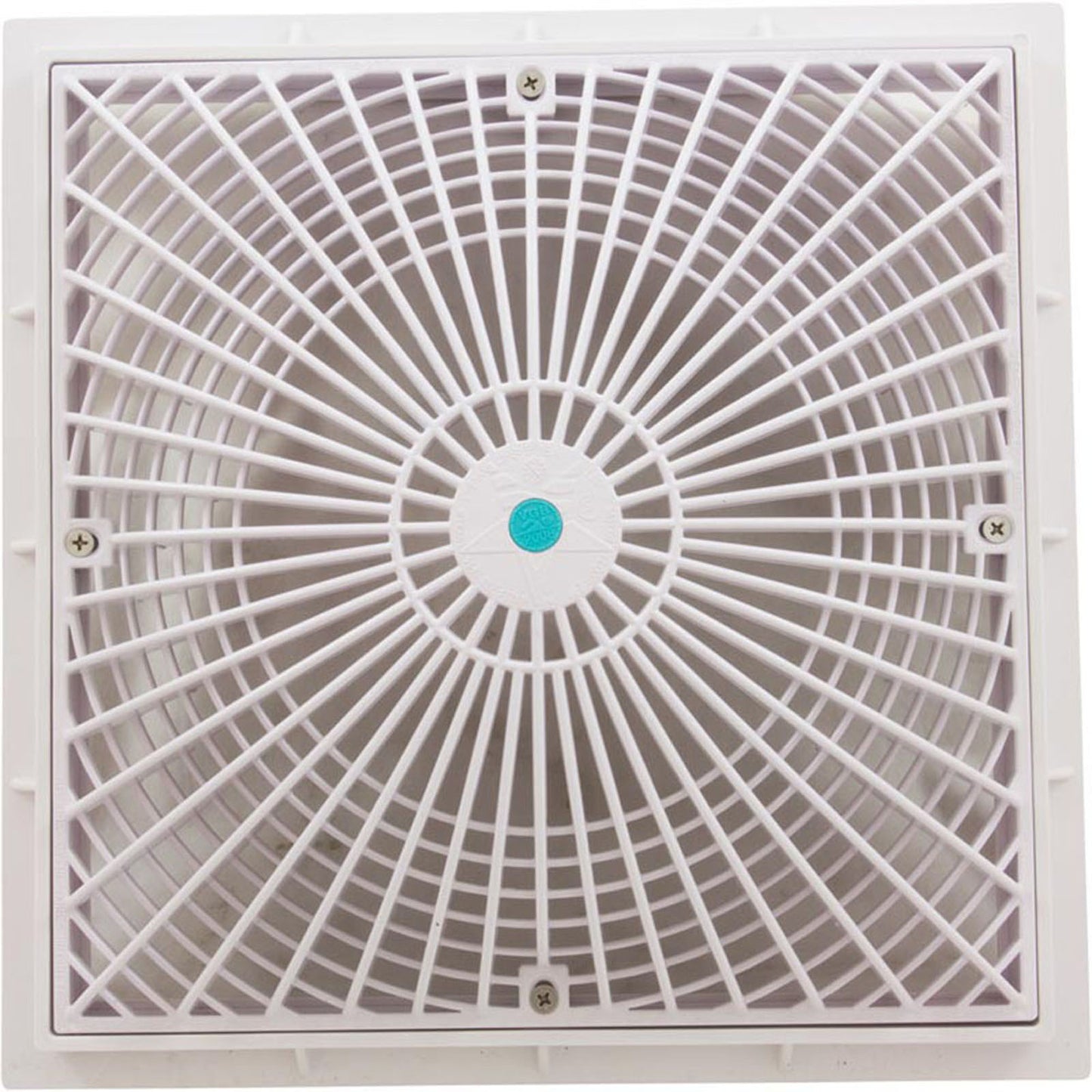 Cover, Aquastar MoFlo, 12" Square, w/ Frame, White