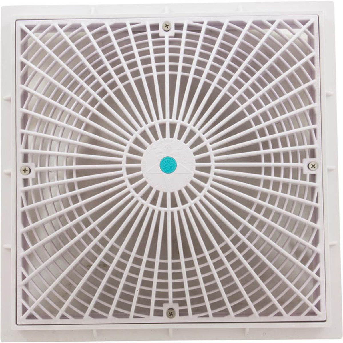 Cover, Aquastar MoFlo, 12" Square, w/ Frame, White