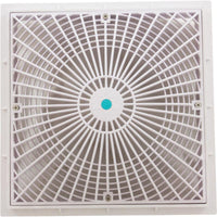 Cover, Aquastar MoFlo, 12" Square, w/ Frame, White