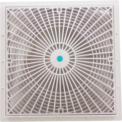 Cover, Aquastar MoFlo, 12" Square, w/ Frame, White