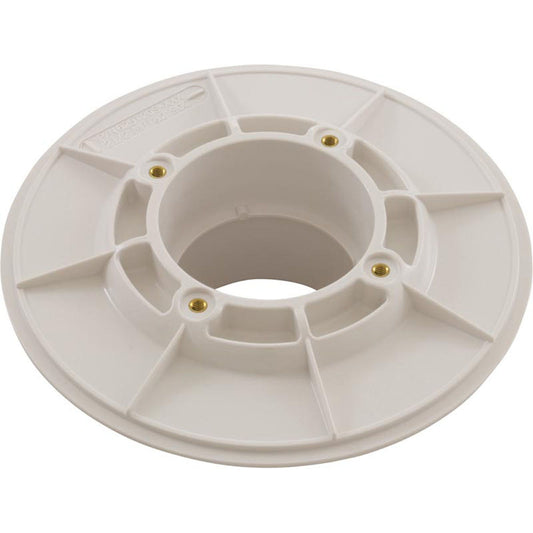 Wall Fitting, Aquastar, 6"dia, 2-1/2"mpt x 2"s, White